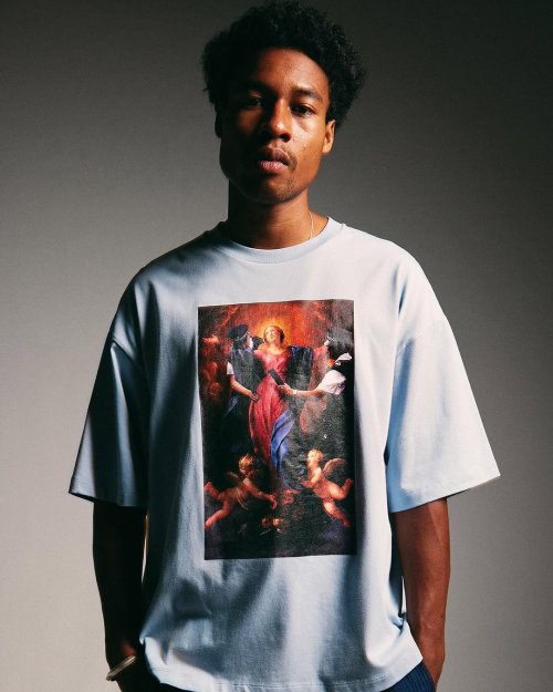 他の写真3: TIGHTBOOTH/POLICE CHECKUP S/S T-SHIRT（Sax）［プリントT-25春夏］