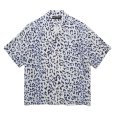 画像1: WACKO MARIA/LEOPARD HAWAIIAN SHIRT（GRAY）［レオパードハワイアンシャツ-25春夏］ (1)