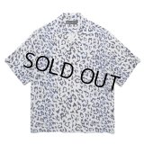 WACKO MARIA/LEOPARD HAWAIIAN SHIRT（GRAY）［レオパードハワイアンシャツ-25春夏］