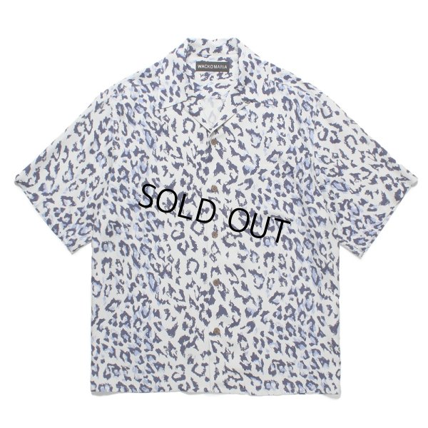 画像1: WACKO MARIA/LEOPARD HAWAIIAN SHIRT（GRAY）［レオパードハワイアンシャツ-25春夏］