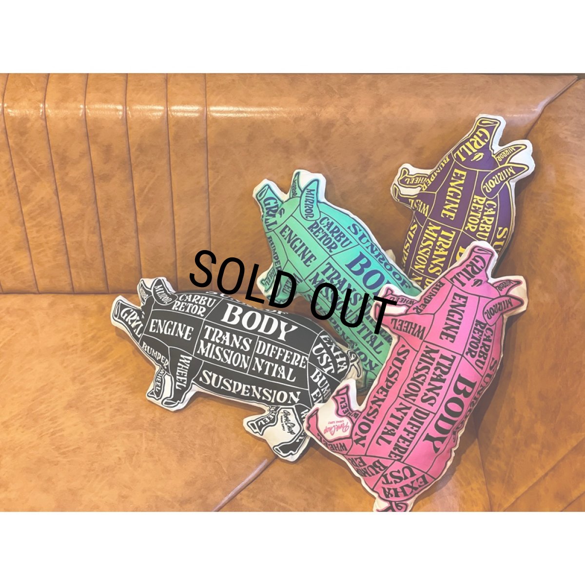 画像4: PORKCHOP/PORK CUSHION（PNK/BLK）［ポーククッション-25春夏］ (4)