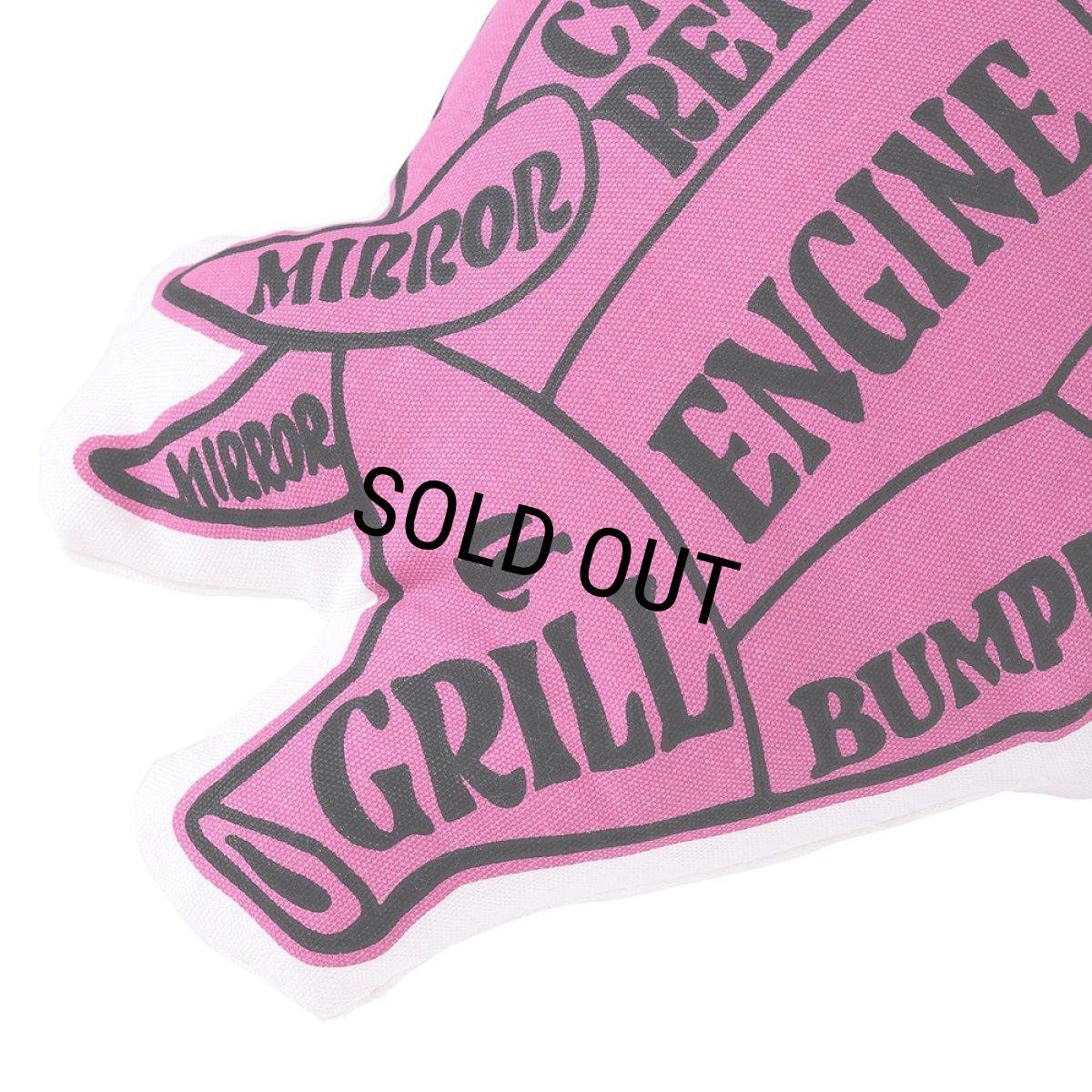 画像3: PORKCHOP/PORK CUSHION（PNK/BLK）［ポーククッション-25春夏］ (3)