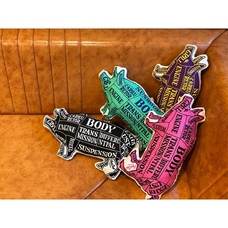 画像3: PORKCHOP/PORK CUSHION（PNK/BLK）［ポーククッション-25春夏］