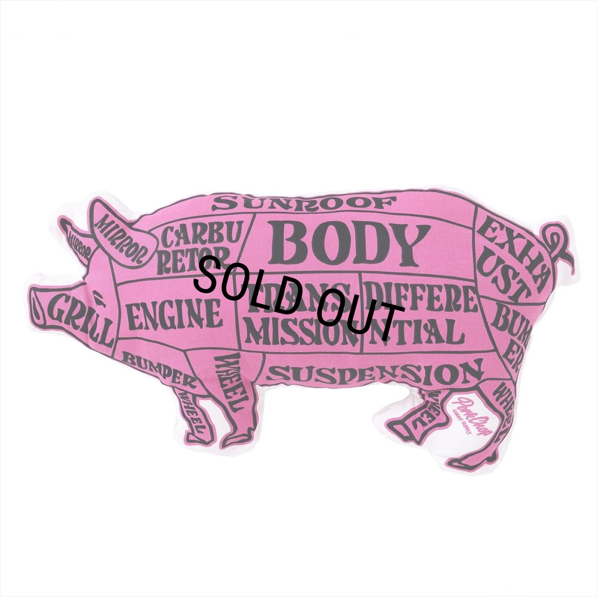 画像1: PORKCHOP/PORK CUSHION（PNK/BLK）［ポーククッション-25春夏］ (1)