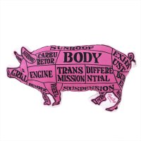 PORKCHOP/PORK CUSHION（PNK/BLK）［ポーククッション-25春夏］