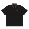 画像1: BlackEyePatch/BEP TIMES LEOPARD COLLARED RUGBY SHIRT（BLACK） (1)