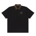 BlackEyePatch/BEP TIMES LEOPARD COLLARED RUGBY SHIRT（BLACK）