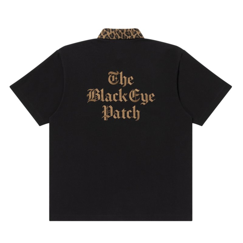 画像2: BlackEyePatch/BEP TIMES LEOPARD COLLARED RUGBY SHIRT(BLACK)