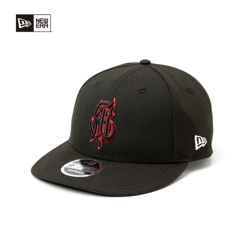 画像1: CALEE × NEW ERA CALEE NT LOGO BASEBALL CAP ＜EXCLUSIVE＞（BLACK）［B.Bキャップ-25春夏］