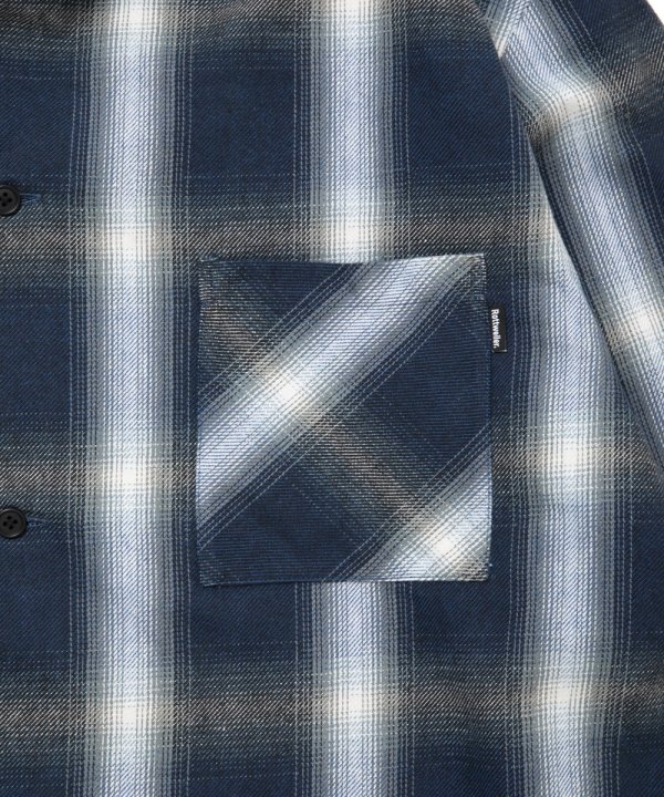 画像4: 【25秋冬ご予約受付中！25年9月入荷予定】ROTTWEILER/R9 OMBRE CHECK SHIRT（BLUE）［オンブレチェックシャツ-25秋冬］