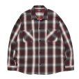 画像1: 【25秋冬ご予約受付中！25年9月入荷予定】ROTTWEILER/R9 OMBRE CHECK SHIRT（RED）［オンブレチェックシャツ-25秋冬］ (1)