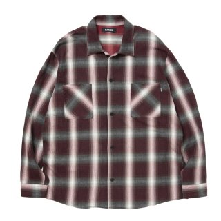 30％OFF】ROTTWEILER/R9 OMBRE CHECK SHIRT（RED）［オンブレチェック