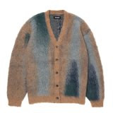 【25秋冬ご予約受付中！25年10月入荷予定】ROTTWEILER/R9 PAINTED CARDIGAN（BEIGE）［モヘアカーディガン-25秋冬］