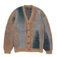 【25秋冬ご予約受付中！25年10月入荷予定】ROTTWEILER/R9 PAINTED CARDIGAN（BEIGE）［モヘアカーディガン-25秋冬］
