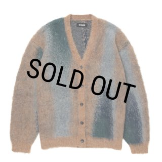 ROTTWEILER/R9 PAINTED CARDIGAN（BEIGE）［ペインテッドモヘア