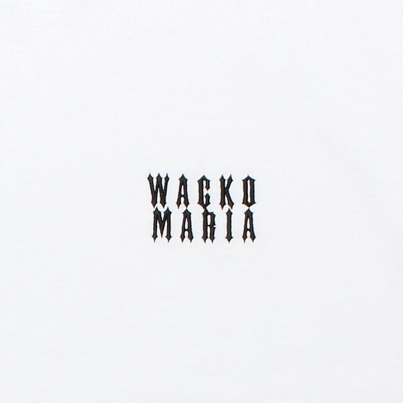 画像2: WACKO MARIA/WASHED HEAVY WEIGHT T-SHIRT（WHITE）［刺繍T-25春夏］