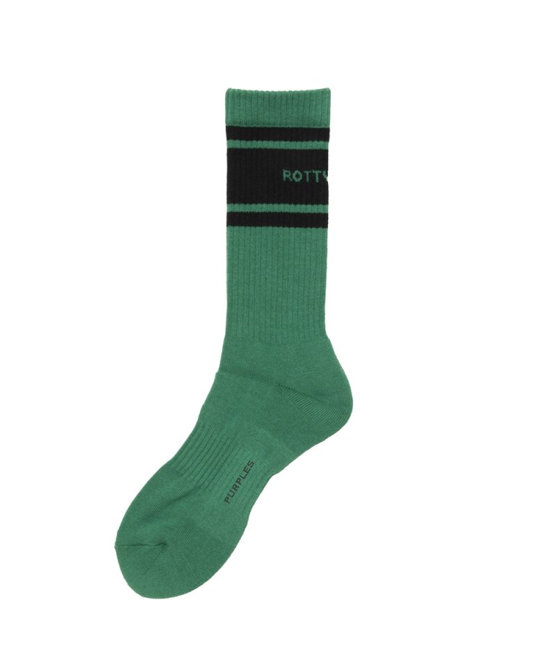 画像2: ROTTWEILER/R9 LINE SOX（GREEN）［ラインソックス-25秋冬］