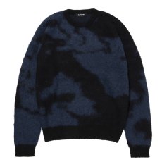 画像1: ROTTWEILER/R9 PAINTED KNIT（BLUE）［モヘアニット-25秋冬］ (1)