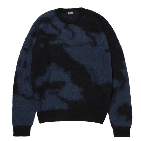 画像1: 【25秋冬ご予約受付中！25年10月入荷予定】ROTTWEILER/R9 PAINTED KNIT（BLUE）［モヘアニット-25秋冬］