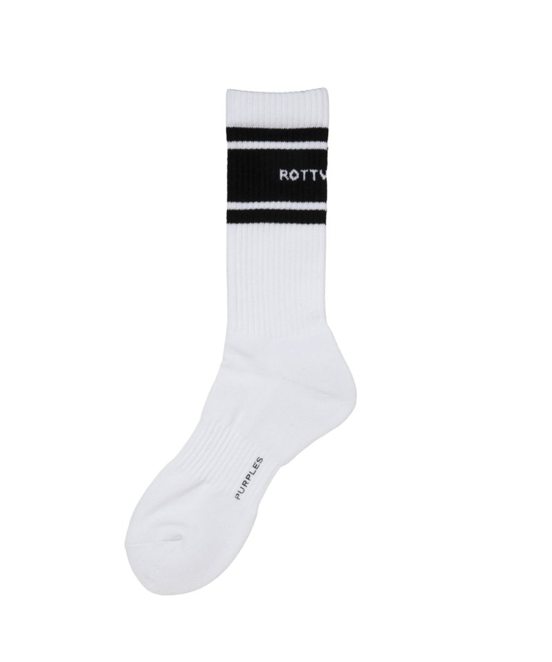 画像2: ROTTWEILER/R9 LINE SOX（WHITE）［ラインソックス-25秋冬］