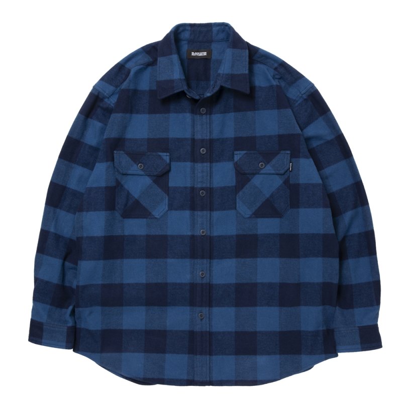 画像1: ROTTWEILER/R9 BUFFALO CHECK SHIRT（BLUE）［バッファローチェックシャツ-25秋冬］