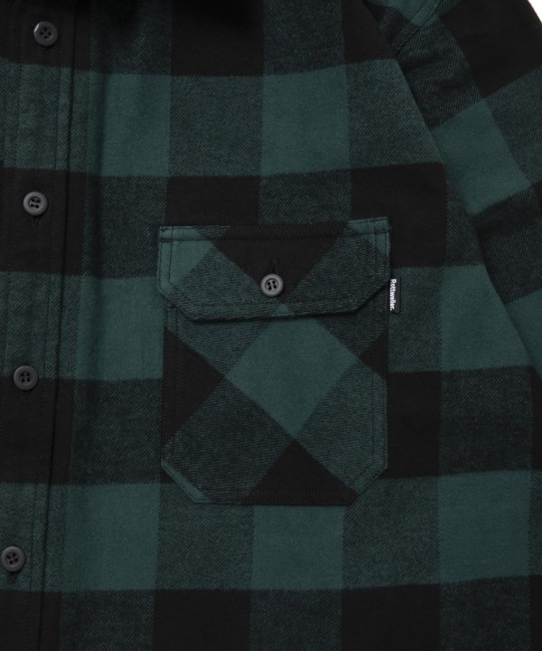 画像4: 【25秋冬ご予約受付中！25年10月入荷予定】ROTTWEILER/R9 BUFFALO CHECK SHIRT（GREEN）［バッファローチェックシャツ-25秋冬］