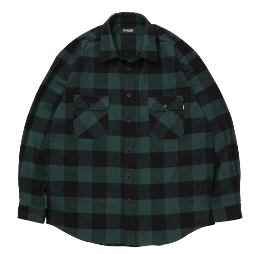 他の写真1: 【25秋冬ご予約受付中！25年10月入荷予定】ROTTWEILER/R9 BUFFALO CHECK SHIRT（GREEN）［バッファローチェックシャツ-25秋冬］