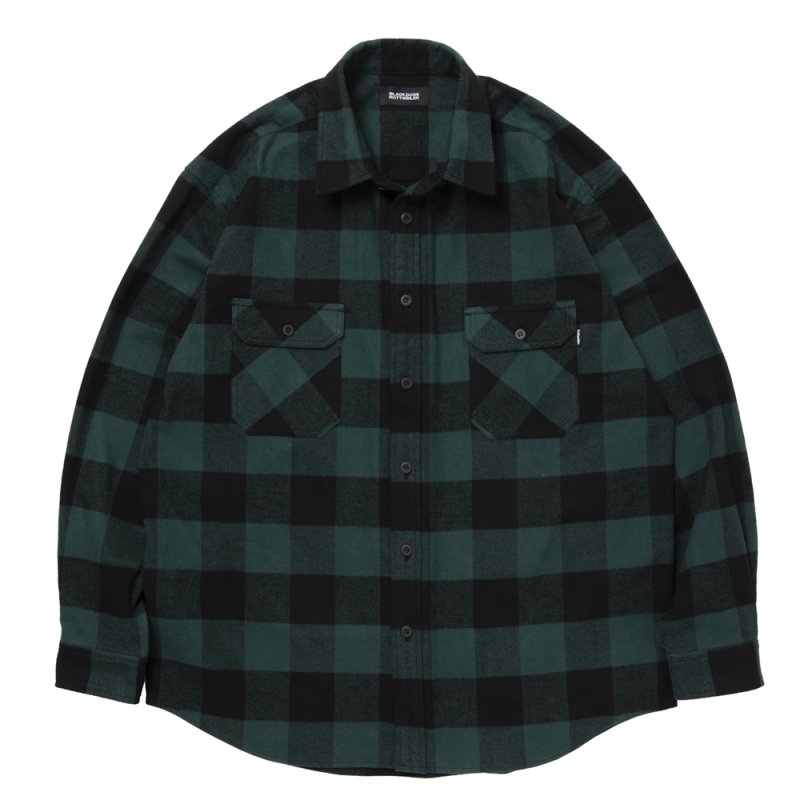画像1: ROTTWEILER/R9 BUFFALO CHECK SHIRT（GREEN）［バッファローチェックシャツ-25秋冬］