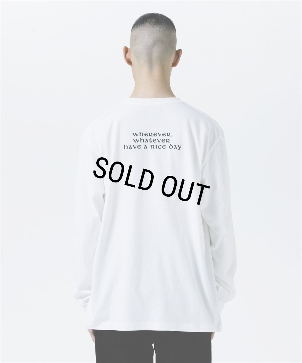 画像7: 【30％OFF】ROTTWEILER/R9 PHOTO LS TEE（WHITE）［プリント長袖T-25秋冬］ (7)