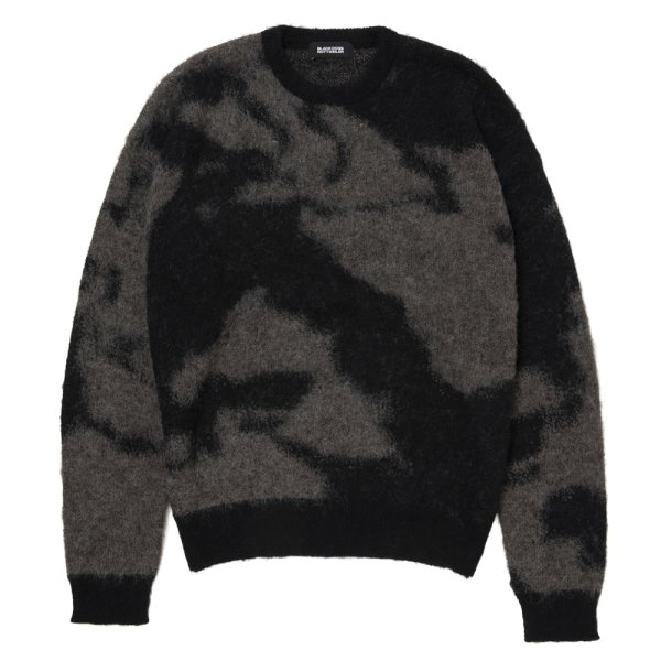 画像1: 【25秋冬ご予約受付中！25年10月入荷予定】ROTTWEILER/R9 PAINTED KNIT（BLACK）［モヘアニット-25秋冬］