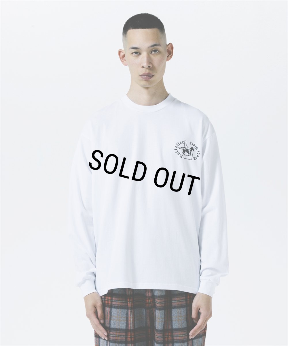 画像6: 【30％OFF】ROTTWEILER/HORSE LS TEE（WHITE）［プリント長袖T-25秋冬］ (6)