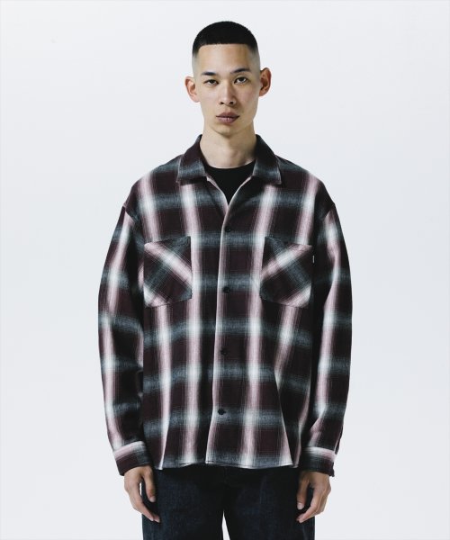 他の写真3: 【25秋冬ご予約受付中！25年9月入荷予定】ROTTWEILER/R9 OMBRE CHECK SHIRT（RED）［オンブレチェックシャツ-25秋冬］