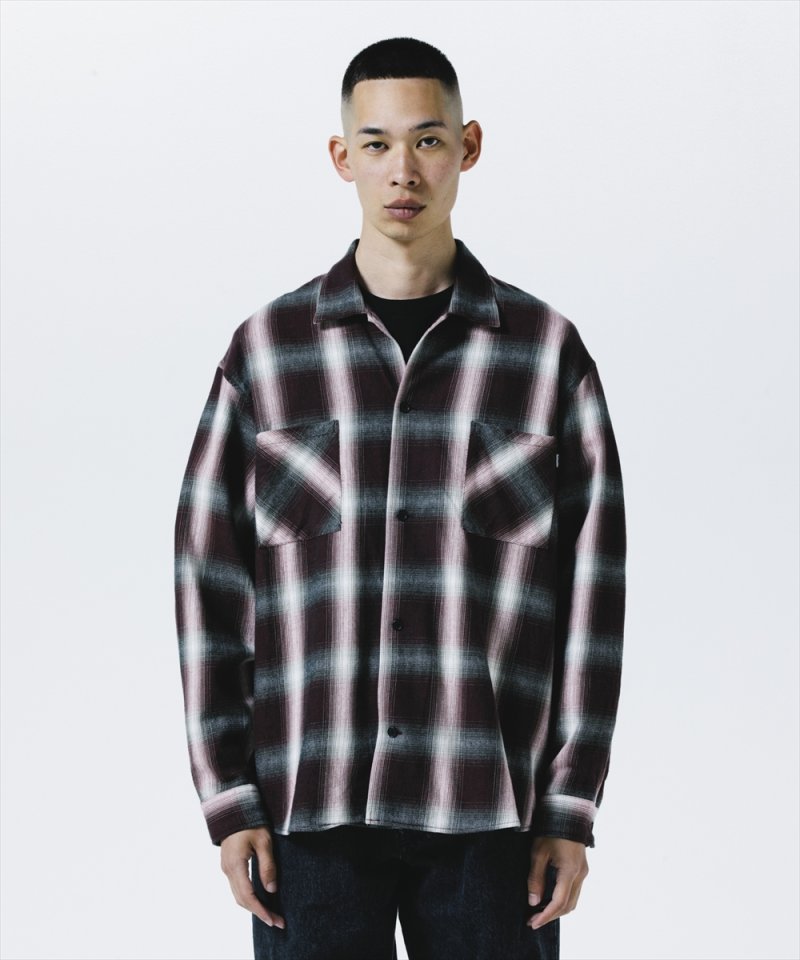 画像3: ROTTWEILER/R9 OMBRE CHECK SHIRT（RED）［オンブレチェックシャツ-25秋冬］