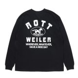 【25秋冬ご予約受付中！25年8月入荷予定】ROTTWEILER/HORSE LS TEE（BLACK）［プリント長袖T-25秋冬］