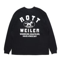 【25秋冬ご予約受付中！25年8月入荷予定】ROTTWEILER/HORSE LS TEE（BLACK）［プリント長袖T-25秋冬］
