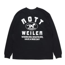画像1: ROTTWEILER/HORSE LS TEE（BLACK）［プリント長袖T-25秋冬］ (1)