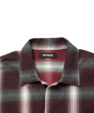 画像3: ROTTWEILER/R9 OMBRE CHECK SHIRT（RED）［オンブレチェックシャツ-25秋冬］ (3)