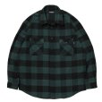 画像1: 【25秋冬ご予約受付中！25年10月入荷予定】ROTTWEILER/R9 BUFFALO CHECK SHIRT（GREEN）［バッファローチェックシャツ-25秋冬］ (1)