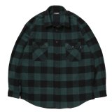 【25秋冬ご予約受付中！25年10月入荷予定】ROTTWEILER/R9 BUFFALO CHECK SHIRT（GREEN）［バッファローチェックシャツ-25秋冬］