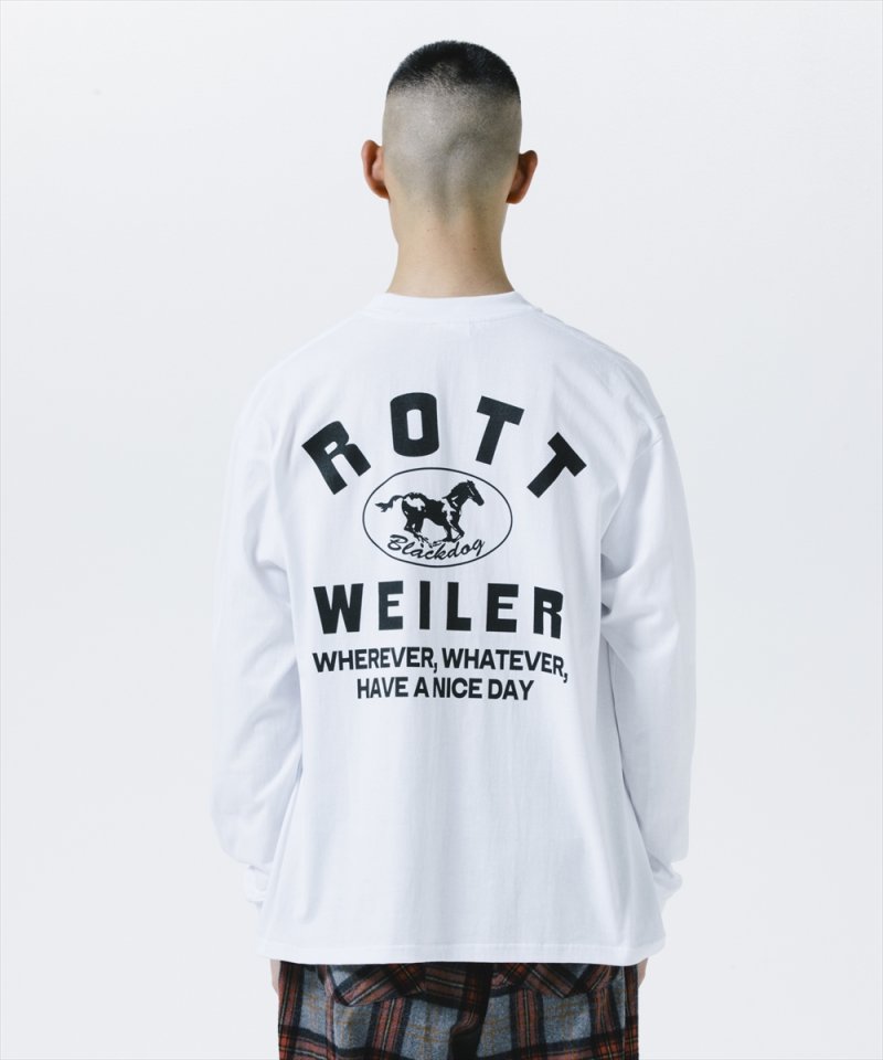 画像3: ROTTWEILER/HORSE LS TEE（WHITE）［プリント長袖T-25秋冬］