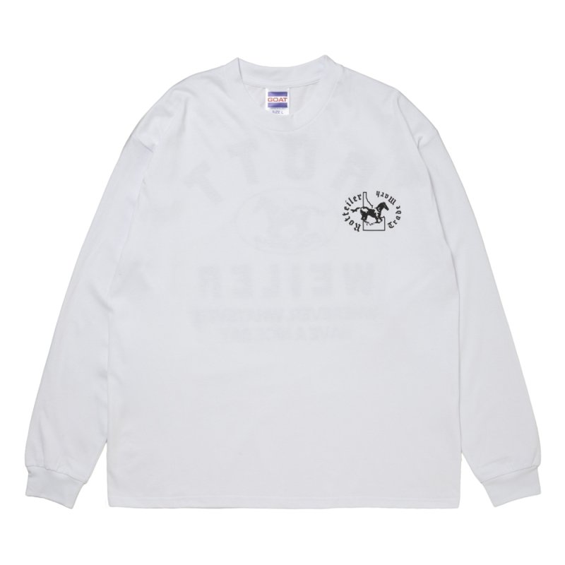 画像1: ROTTWEILER/HORSE LS TEE（WHITE）［プリント長袖T-25秋冬］