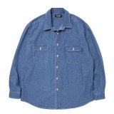 【25秋冬ご予約受付中！25年9月入荷予定】ROTTWEILER/R9 WASHED DENIM SHIRT（INDIGO）［ウォッシュドデニムシャツ-25秋冬］