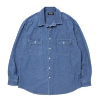 【25秋冬ご予約受付中！25年9月入荷予定】ROTTWEILER/R9 WASHED DENIM SHIRT（INDIGO）［ウォッシュドデニムシャツ-25秋冬］