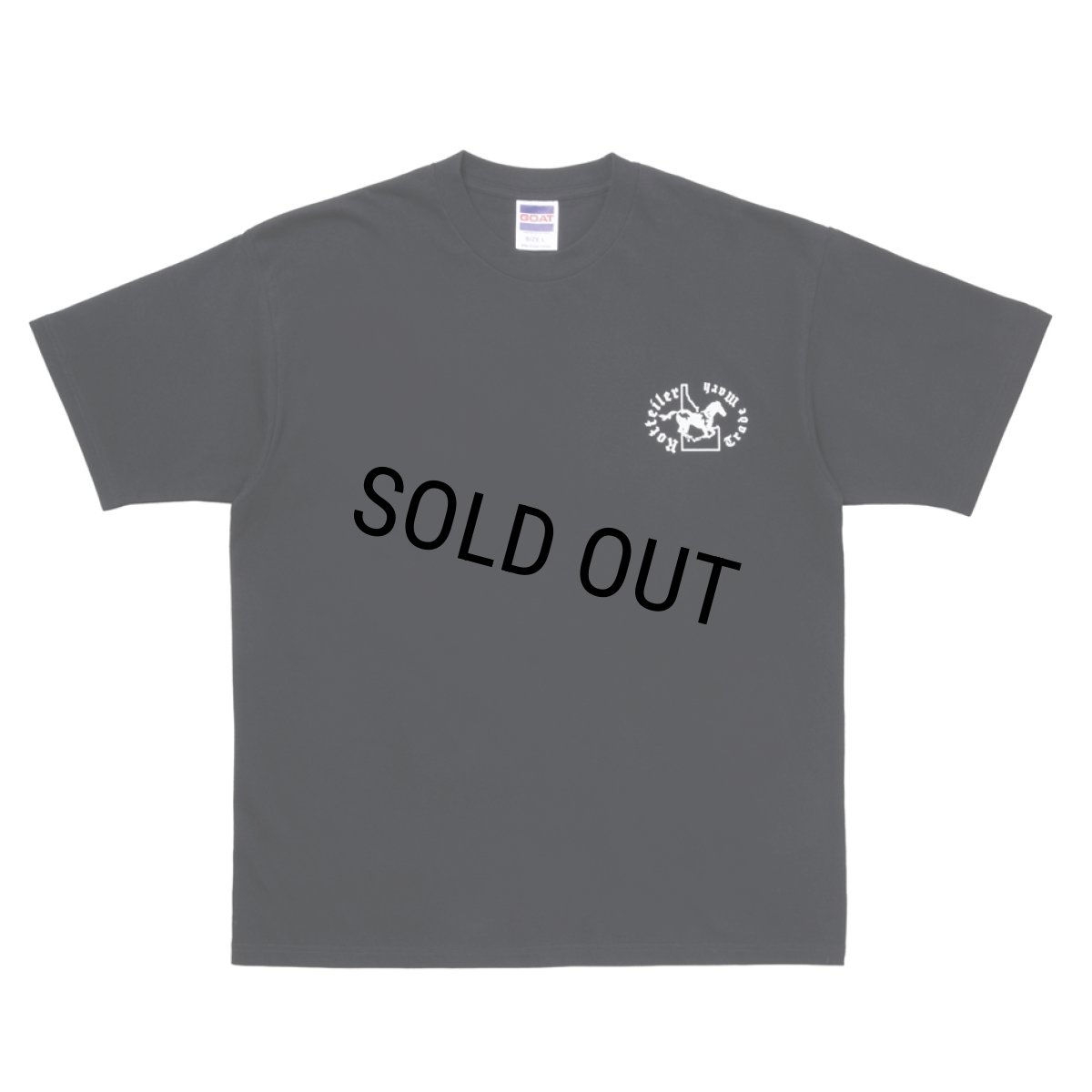 画像2: 【30％OFF】ROTTWEILER/HORSE TEE（BLACK）［プリントT-25秋冬］ (2)