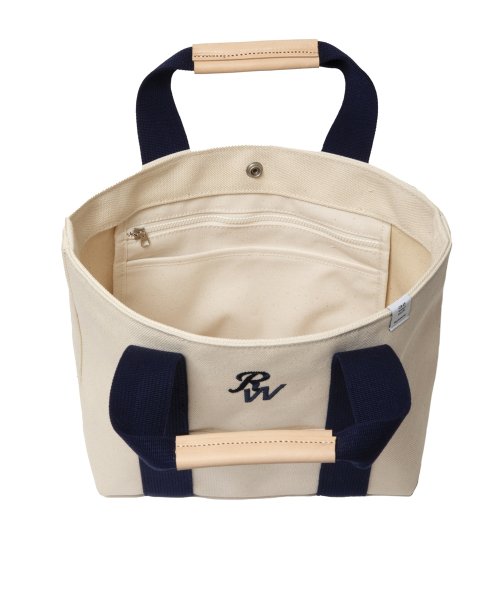 他の写真3: 【25秋冬ご予約受付中！25年8月入荷予定】ROTTWEILER/CANVAS TOTE BAG SMALL（WHITE/NAVY）［トートバッグスモール-25秋冬］