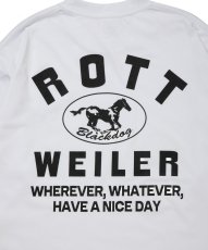 画像5: ROTTWEILER/HORSE LS TEE（WHITE）［プリント長袖T-25秋冬］ (5)