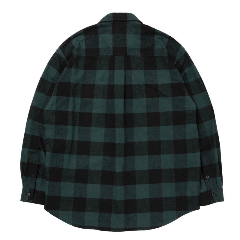 画像2: ROTTWEILER/R9 BUFFALO CHECK SHIRT（GREEN）［バッファローチェックシャツ-25秋冬］
