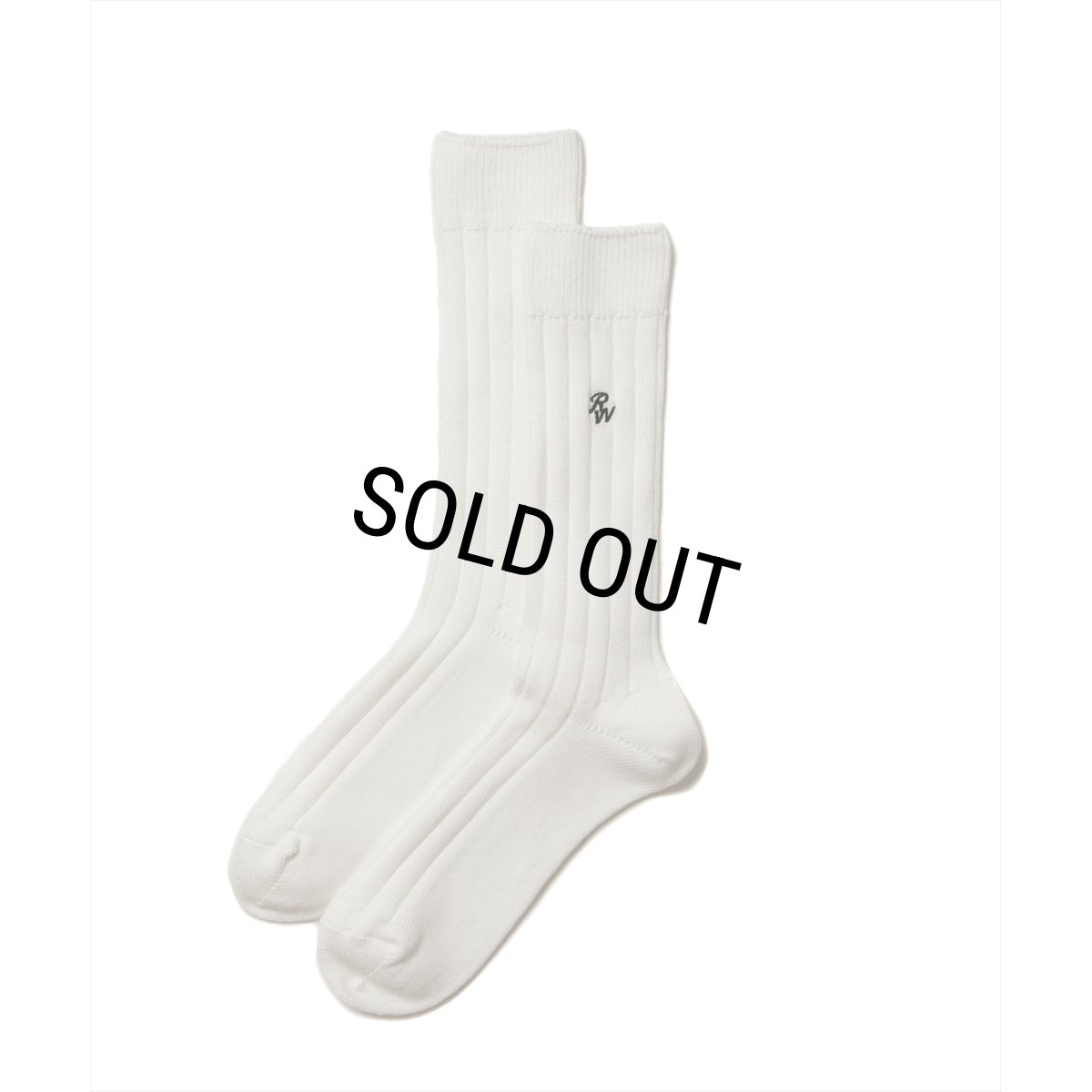画像1: 【20%OFF】ROTTWEILER/R9 PURPLE SOX（WHITE）［ソックス-25春夏］ (1)