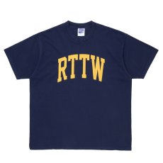 画像1: ROTTWEILER/RTTW TEE（NAVY）［ピグメント染めプリントT-25秋冬］ (1)