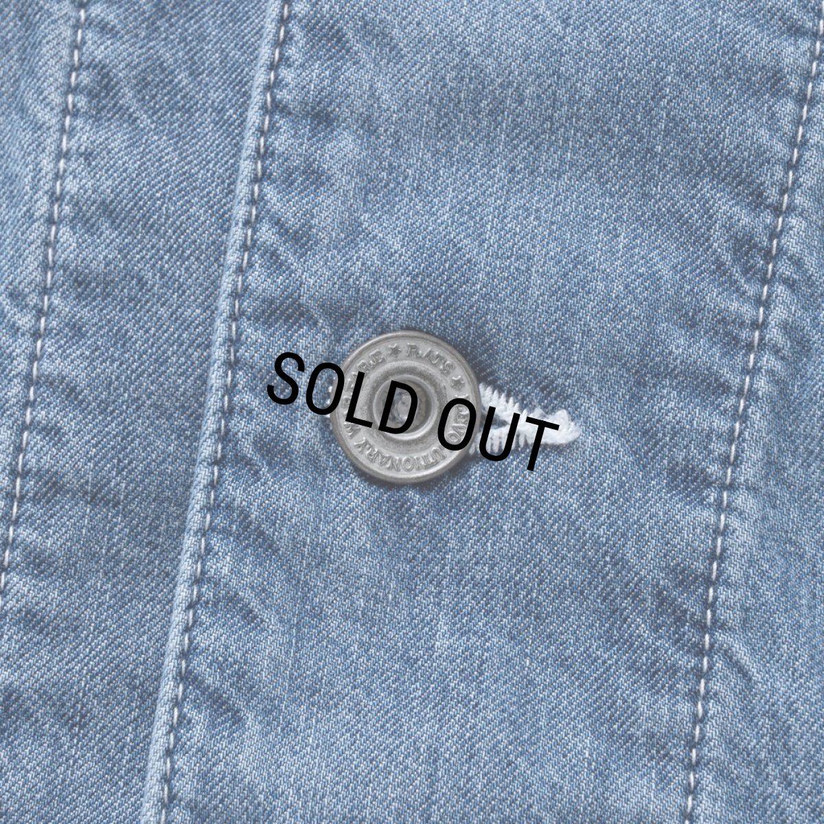 画像5: RATS/40's DENIM COVERALL（INDIGO）［40'sデニムカバーオール-25春夏］ (5)